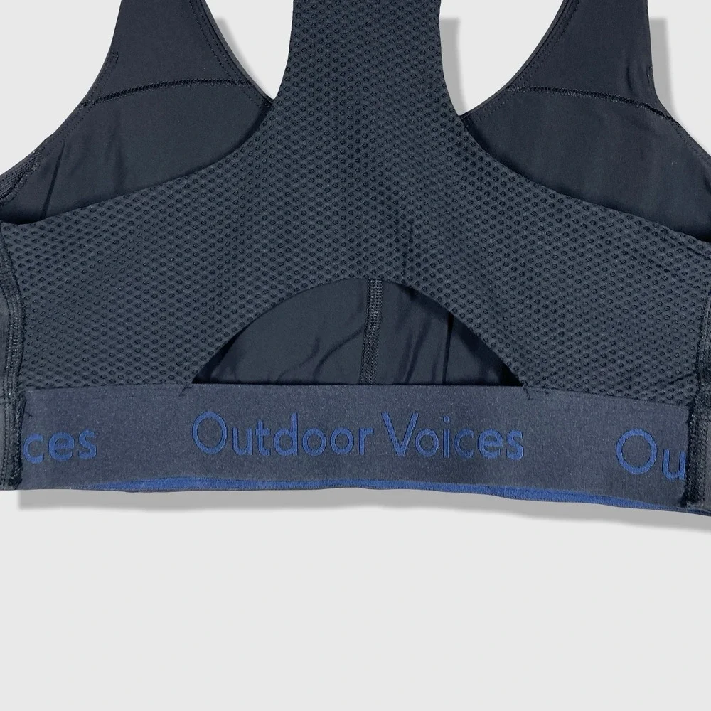 Outdoor Voices Sports Bra Womens Small Black Athleisure‎ Activewear 294768